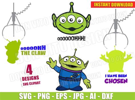 Alien Toy Story Bundle Svg Png Files Cricut Best Design