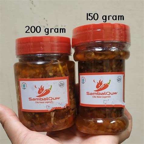 Jual SAMBAL CUMI KEMASAN BOTOL 150 GRAM 200 GRAM Shopee Indonesia