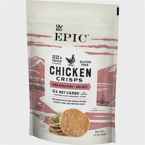 Epic Pink Himalayan Sea Salt Chicken Crisps Keto Friendly Bolsa De 1 Accesorios Mexicali