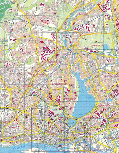 Hamburg Map and Hamburg Satellite Images