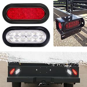 Amazon Limicar Red White Oval Led Trailer Tail Lights Kit