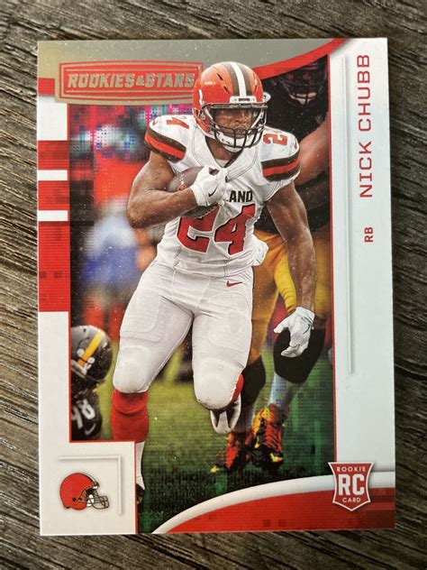 Panini Rookies Stars Nick Chubb Rookie Rc Cleveland Browns