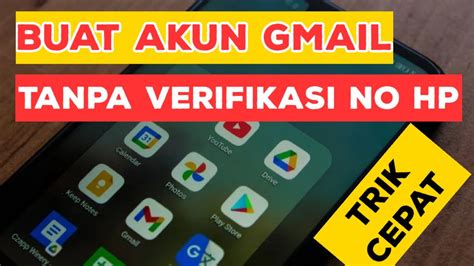 Cara Buat Akun Gmail Tanpa Verifikasi Nomor Hp Youtube