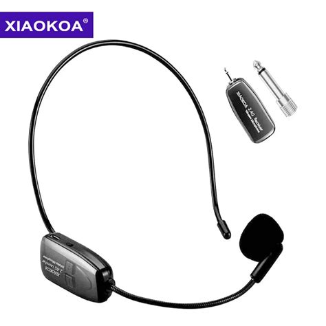 Xiaokoa 2 4g Wireless Microphone Headset Mic For Voice Amplifier Speaker Karaoke Computer