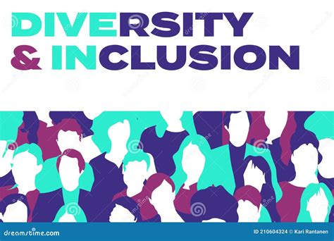 Diversity And Inclusion Banner Stock Vector Illustration Of Charity