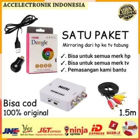 Jual Bisa Cod Anycast Dongle Hdmi Asli Original Plus Converter Hdmi To