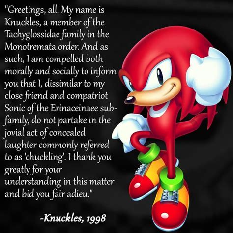 Knuckles : r/sonicmemes