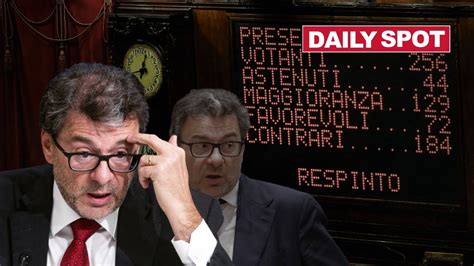 MES respinto Giorgetti si dissocia da sé stesso e niente dimissioni