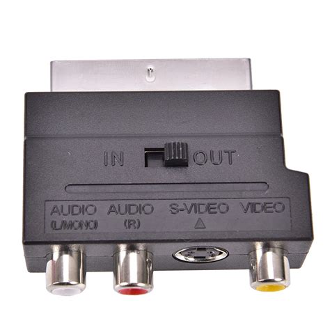 Adaptateur Composite RGB Scart à 3 21 broches RCA s vidéo RCA SVHS s