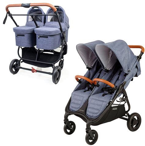 Детская коляска для двойни Valco baby Snap Duo Trend 2 в 1 Синий (Denim)