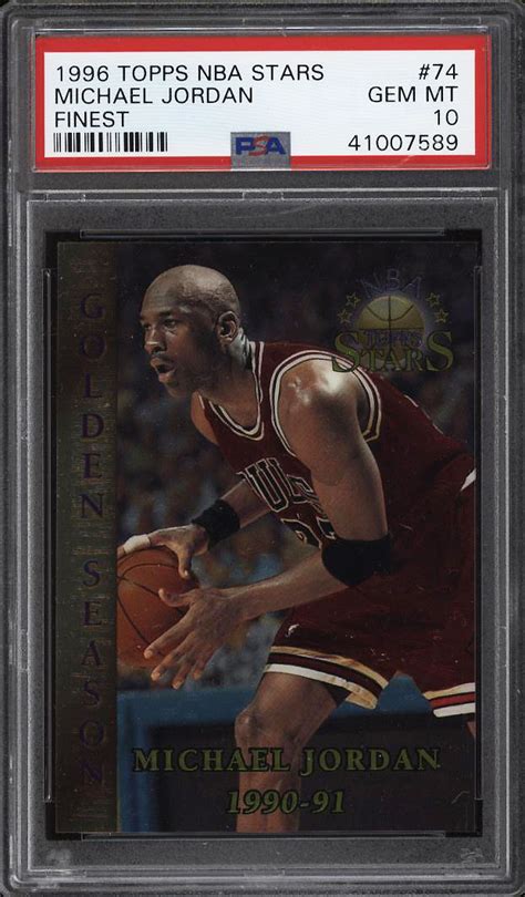 Michael Jordan Topps Stars Golden Season Finest Psa Price