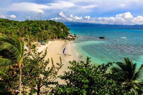 Vista Della Spiaggia Di Diniwid Isola Di Boracay Filippine Immagine