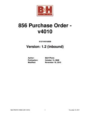 Fillable Online Purchase Order V Gxs Inc Fax Email Print