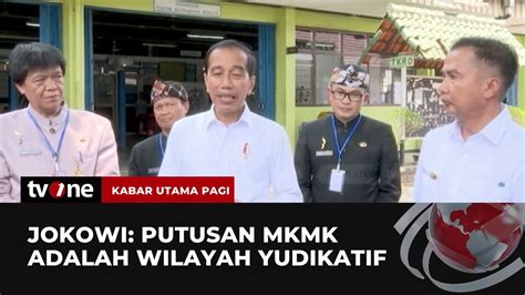 Presiden Jokowi Enggan Menanggapi Pencopotan Jabatan Anwar Usman