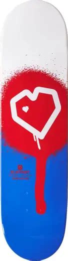 Blueprint Spray Heart Skateboard Deck Decks Skateboards