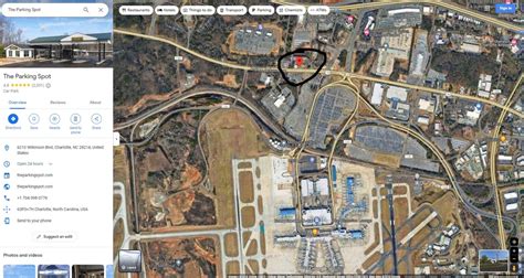 The parking spot CLT airport nearCharlotte Douglas Airport