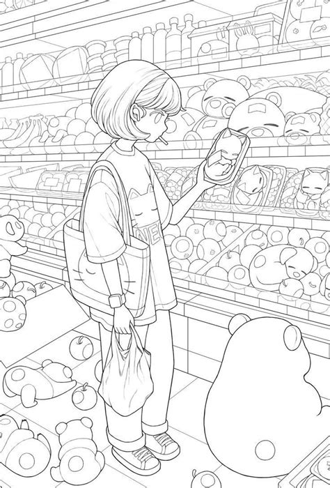 Pin By Mattis On Quick Saves Manga Coloring Book Coloring Book Art