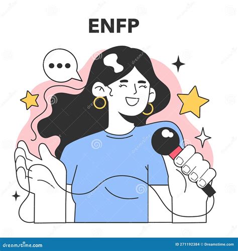 Enfp Mbti Type Charcter With The Extraverted Intuitive Feeling Stock