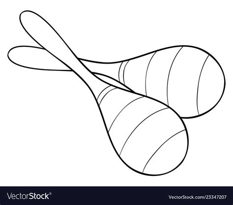 Maracas Coloring Page