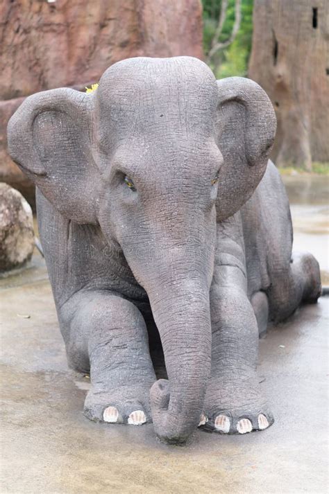 Herd of Elephant in the Serengeti Plain Stock Photo - Image of green ...