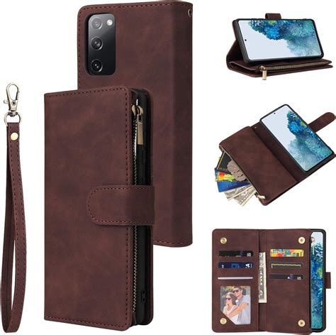 UEEBAI Coque Pour Samsung Galaxy S20 FE 5G Etui En Cuir PU