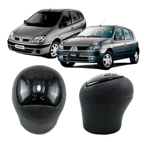 Bola Manopla Cab Cambio Renault Clio Scenic Preta Mercadolivre