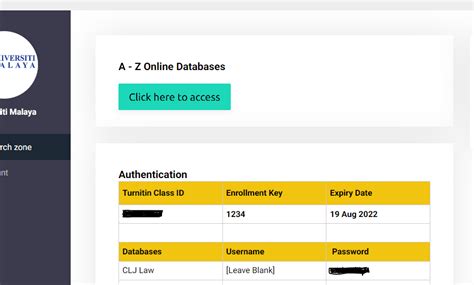 How To Get Class Id And Enrollment Key Turnitin Library Guide At University Of Malaya