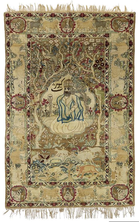 A KIRMAN RAWR RUG PERSIA LATE 19TH CENTURY