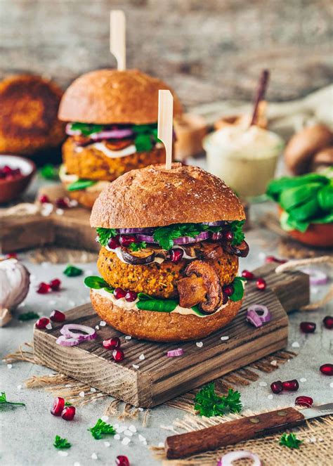 Vegane K Rbis Burger Mit Quinoa Und Kichererbsen Bianca Zapatka Rezepte