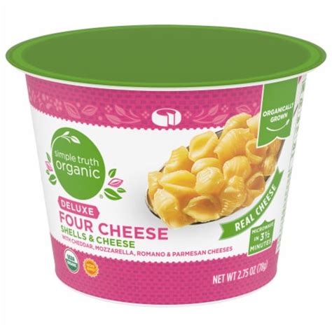 Simple Truth Organic® Deluxe Four Cheese Shells And Cheese Cup 2 75 Oz Mariano’s