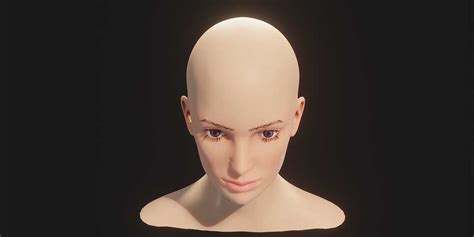 Realistic Male And Female Head 3d Model Animated With Facial Expressions Blender Market