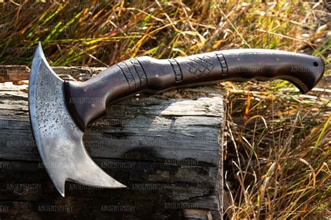 Hand Forged Camping Survival Axe Hatchet Tomahawk Tool Tactical Indian