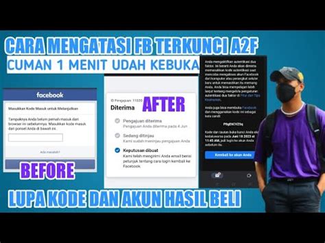 Cara Mengatasi FB Terkunci A2F Lupa Kode Akun Hasil Beli Cuman 1