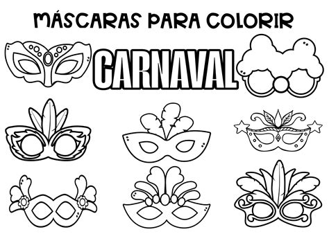 Mascara De Carnaval Para Colorir Educação Infantil - Blog Educação e Transformação: 👍Máscaras de Carnaval (para colorir)