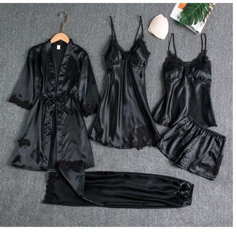 Jual Baju Tidur Wanita Piyama Set Sexy Kimono In Lingerie Set