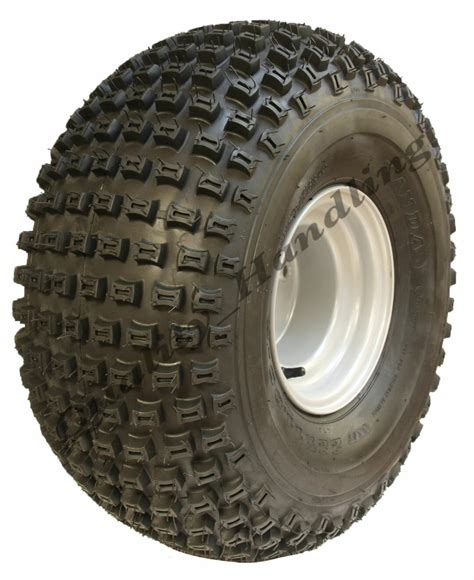 22x11 00 8 Knobby Tyre On 4 Stud Rim ATV Trailer Wanda P322 100mm