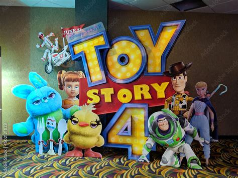 Disney Pixar Toy Story 4 Pop-up movie poster Stock Photo | Adobe Stock