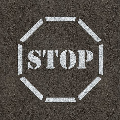 Stop Sign Stencil - Stop Symbol Template | CraftStar