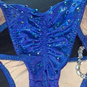 Ravish Sands Swim Npc Bikini Competition Suit Blue 30 Obo Poshmark