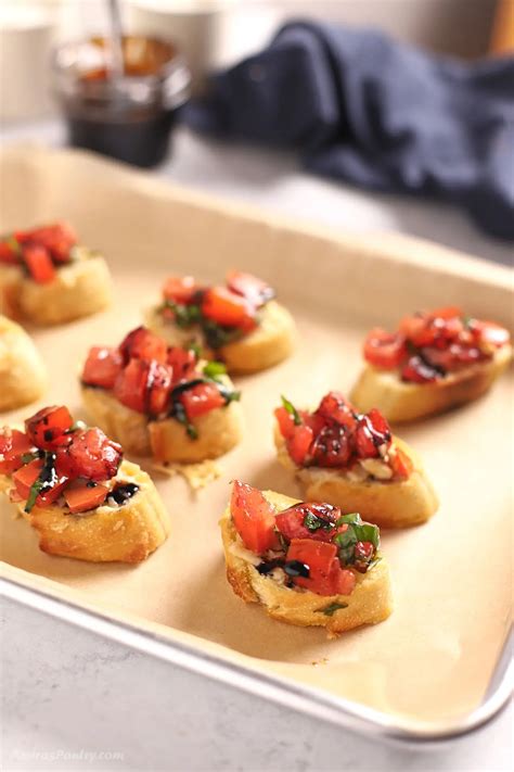 Easy Bruschetta Recipe With Balsamic Glaze Amiras Pantry