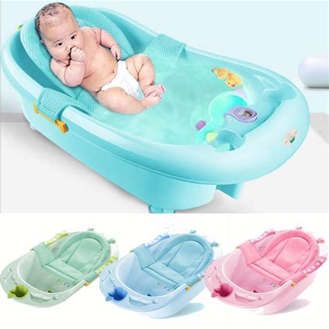 Baby Bath Tub With Mesh Sling - Deepwonder Newborn Baby Bath Seat ...