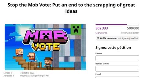 Boycott Du Mob Vote 2023 De Minecraft Pourquoi Des Milliers De