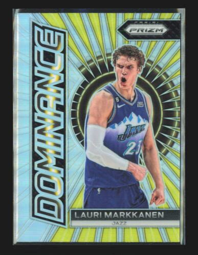 Panini Prizm Lauri Markkanen Dominance Prizms Silver Utah