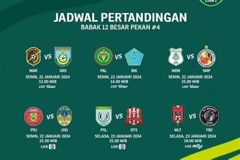 Jadwal Babak 12 Besar Pegadaian Liga 2 Grup X Y Dan Z Giliran PSMS