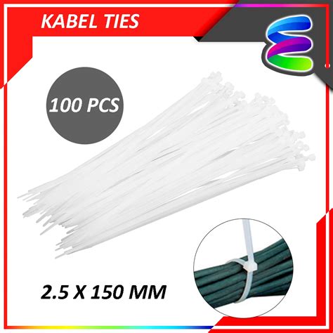 Jual Kabel Tis 15 Cm Cable Ties Tie Tali Alat Pengikat Pendek Putih