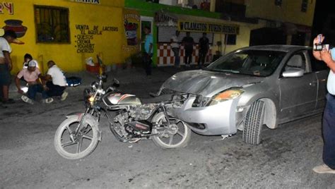 Choca Moto Por Alcance El Accidente Se Registr En La Avenida Las Torres