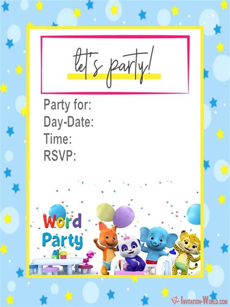 12 Aesthetic Word Birthday Invitation Template Get It - Birthday ...