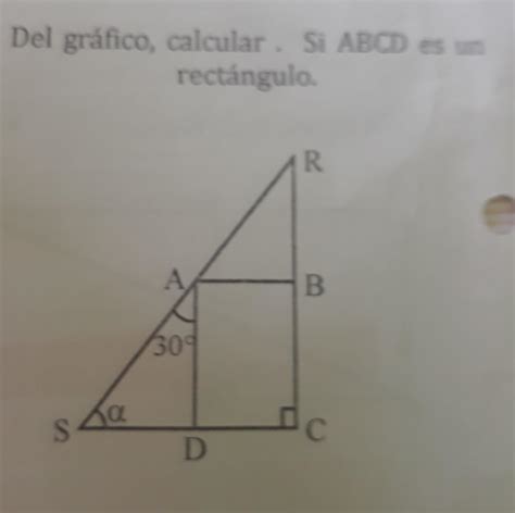 del gráfico calcular si ABCD es rectángulo ayuda Brainly lat