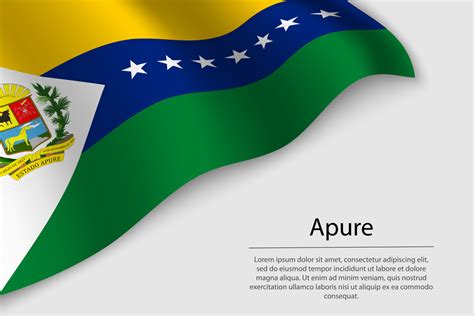 Wave Flag Of Apure Is A State Of Venezuela 21798203 Vector Art At Vecteezy