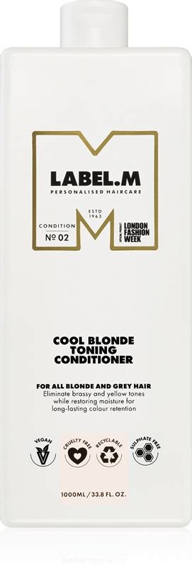 Label M Cool Blonde Conditioner Moisturizing Conditioner Neutralising Yellow Tones Notino Ie